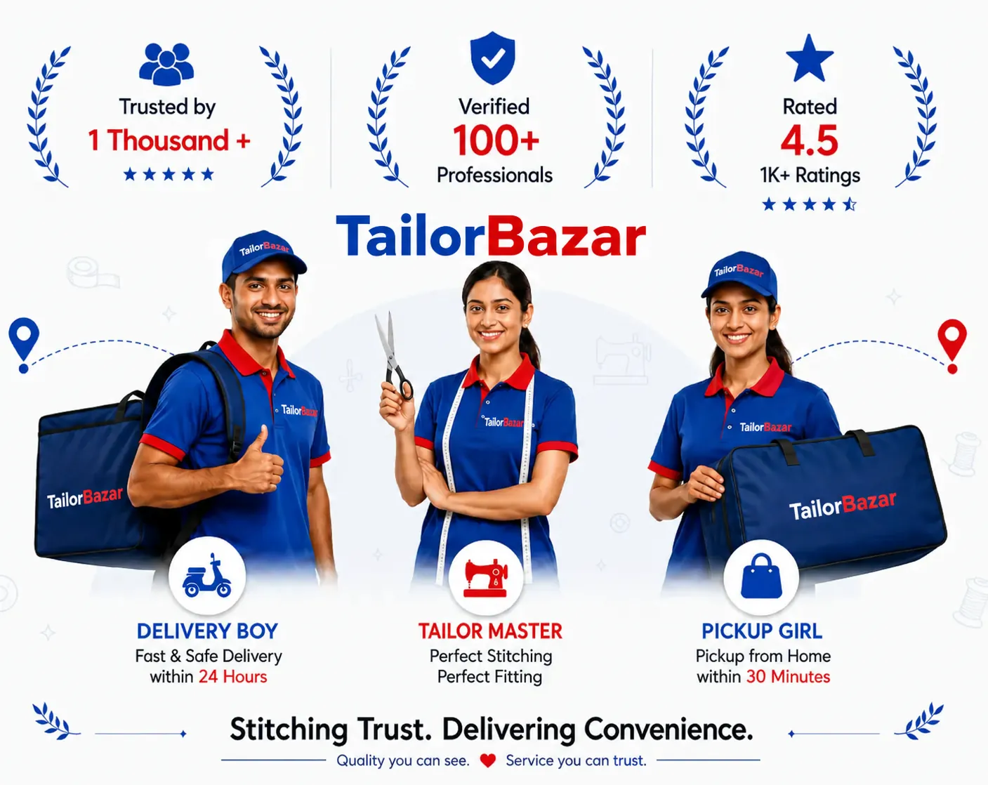 TailorBazar Trust Banner