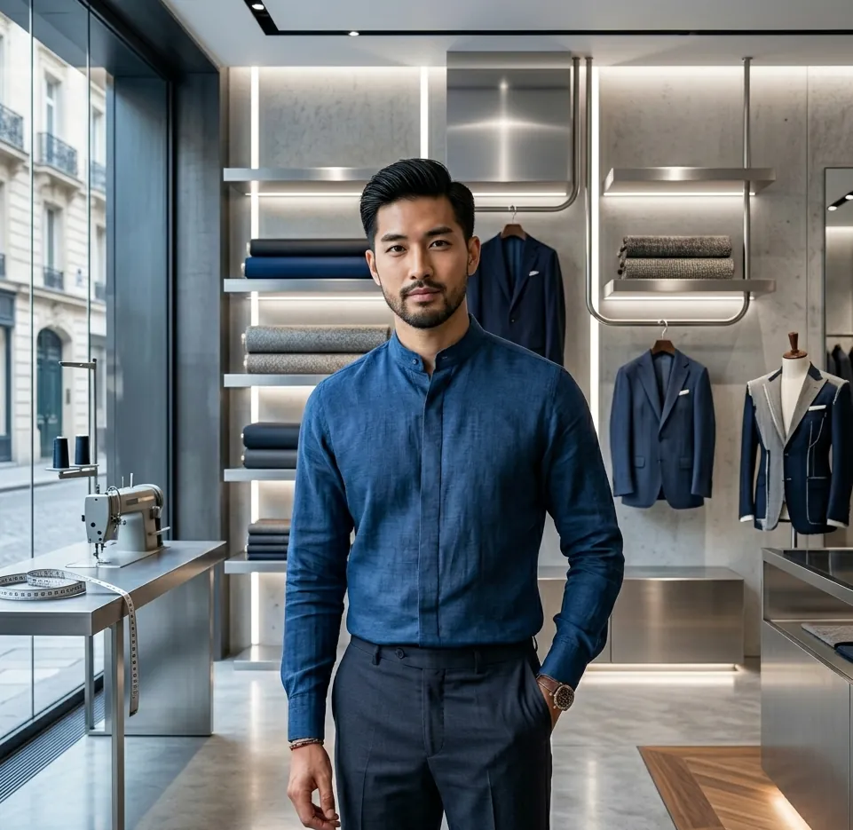 Chinese Collar Shirt